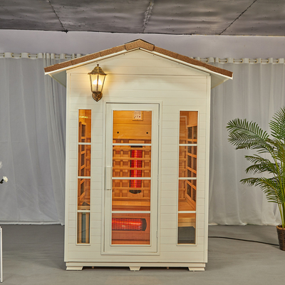 3 Kişilik OEM Masif Ahşap Hemlock Açık Kızılötesi Buhar Sauna