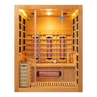 Çıkarılabilir Beauty Spa Kombine Kızılötesi ve Buhar Sauna Odası 3 Kişilik