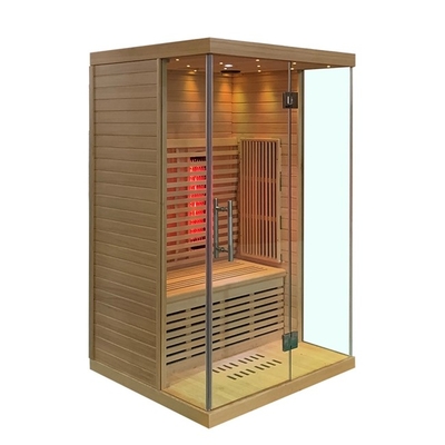 Tam Spektrum ve Karbon Panel Hemlock Uzak Kızılötesi Sauna Odası 2 Kişilik Boyut