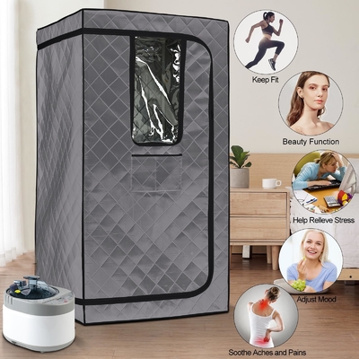 110 - 120V AC 60Hz Katlanabilir Taşınabilir Sauna Çadırı Büyük Boyutlu Stil Ev Kullanımı