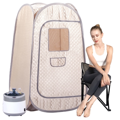 Ev Katlanabilir Ayaklı Taşınabilir Pop Up Sauna Tam Vücut Kişisel Sauna Çadırı