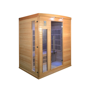 Kuru Ahşap Sauna Modern Lüks Uzak Kızılötesi Sauna 2700W