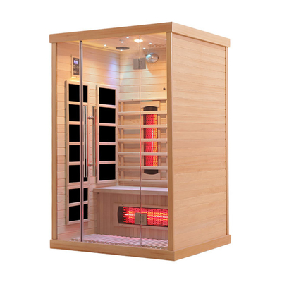 Tam Spektrumlu Karbon Panel Uzak Kızılötesi Sauna Masif Ahşap İç Mekan