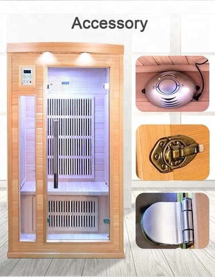 Ev İçin Kapalı Ahşap 1 Kişilik Kızılötesi Sauna