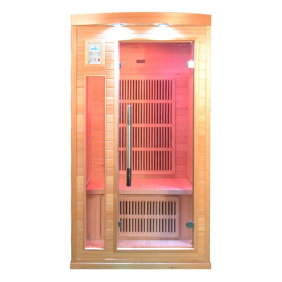 Masif Ahşap Kapalı Tek Kişilik Sauna Odası OEM ODM Mevcuttur