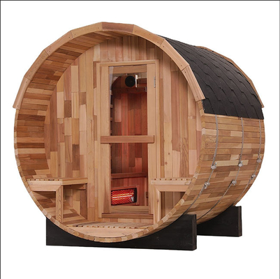 Ahşap Açık Kızılötesi Varil Sauna 8 Kişi Kapasiteli