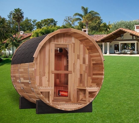Ahşap Açık Kızılötesi Varil Sauna 8 Kişi Kapasiteli