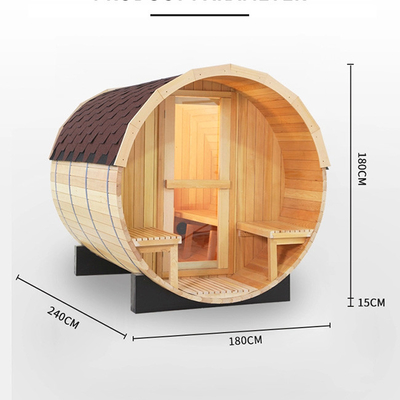 Sauna Soba OEM Kabul Edilebilir ile Oldukça Verimli Açık Ahşap Varil Sauna