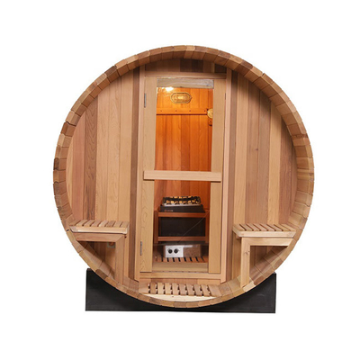 Kanada Kırmızı Sedir Ağacı Açık Varil Sauna Odası 180x240cm