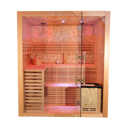 Hemlock Ahşap Ev Sauna Buhar Odası 4 - 5 Kişilik 6kw Soba Isıtıcılı