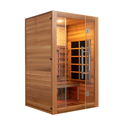 2 Kişilik Kapalı Tam Spektrum Isıtıcı Red Cedar Far Infrared Sauna Odası