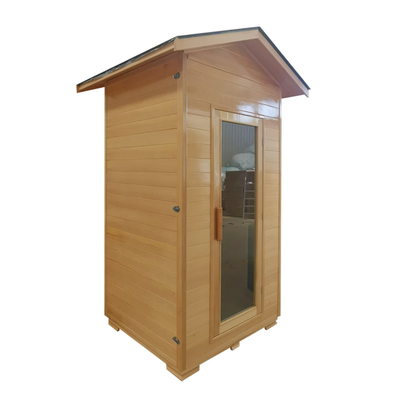 Seramik Tüp Masif Ahşap Dış Mekan Kuru Sauna Odası Modern 1 Kişilik