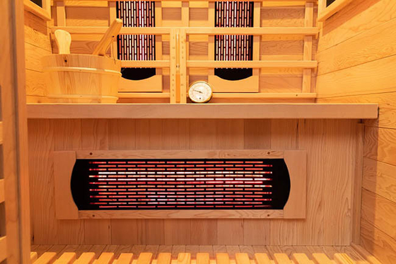 Aile Kullanımı İçin Çift Sistem Kızılötesi Ve Buharlı Ahşap Sauna Odası