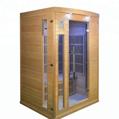 Karbon Panel Isıtıcı Ahşap Kızılötesi Sauna Odası 2 Kişilik