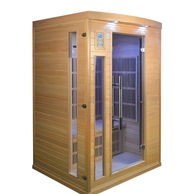 Home 2 Kişilik Far Infrared Sauna Masif Ahşap 1750W Güç