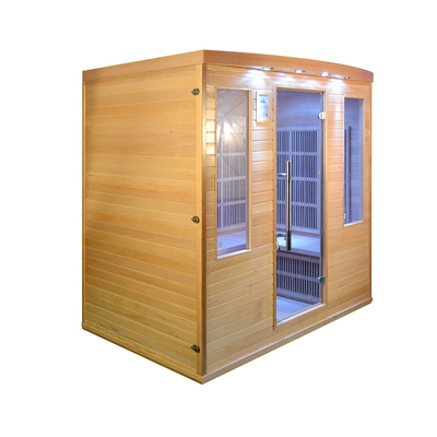 Özel Modern 2700W 4 Kişilik Uzak Kızılötesi Sauna Kapalı