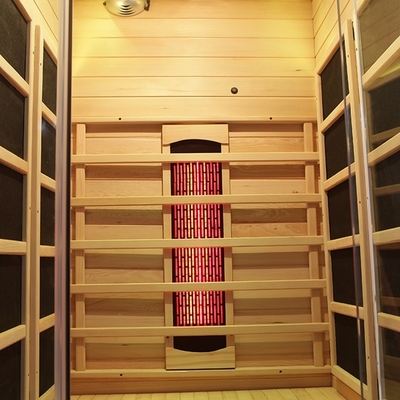 1350W Deluxe Düşük Emf Uzak Kızılötesi Sauna Odaları Rahat 1 Kişilik