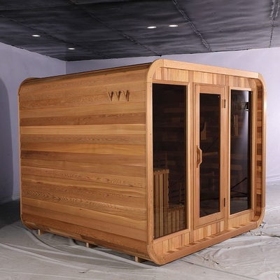 8 Kişilik Kanada Kırmızı Sedir Ahşap Küp Buhar Sauna Odası