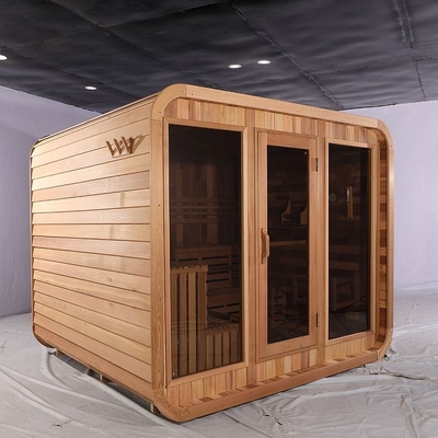 8 Kişilik Kanada Kırmızı Sedir Ahşap Küp Buhar Sauna Odası