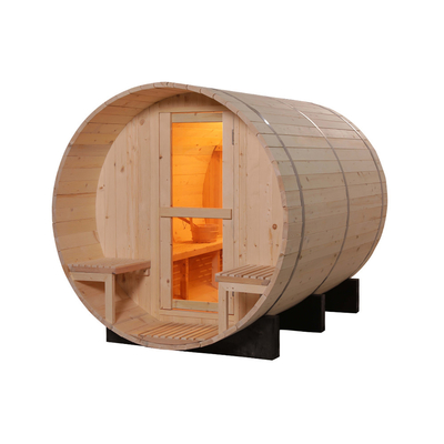 2 - 4 Kişilik Popüler Çam Açık Ahşap Fıçı Sauna