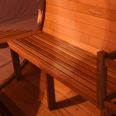 Masif Ahşap Baldıran 4 Kişilik Açık Buhar Varil Sauna Geleneksel