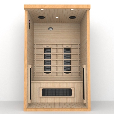 Ahşap Baldıran 2 Kişilik Far Infrared Sauna Odası Düşük Emf 1750W