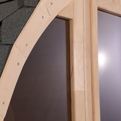 6 Kişilik OEM Masif Ahşap Açık Geleneksel Buhar Varil Sauna