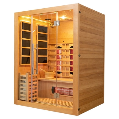 Çıkarılabilir Beauty Spa Kombine Kızılötesi ve Buhar Sauna Odası 3 Kişilik
