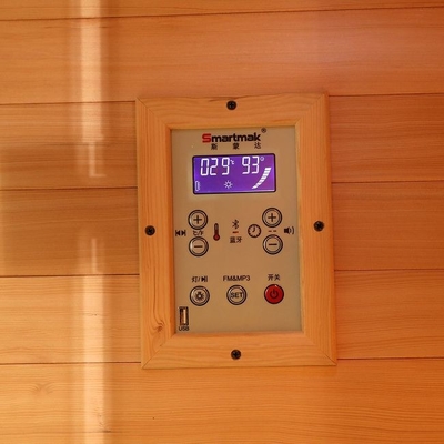 Kanada Hemlock Kapalı Elektrikli Soba 2 Kişilik Ahşap Buhar Odası