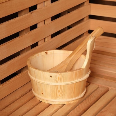 Bluetooth Müzik Sistemi / Tam Cam Kapı ile Düzenlenebilir Havalandırma Sedir Açık Sauna
