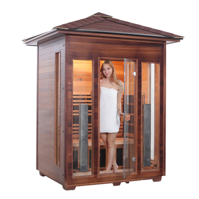 Karbon Panel Isıtıcı Açık Kuru Sauna Kanada Hemlock