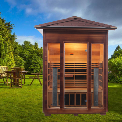 Karbon Panel Isıtıcı Açık Kuru Sauna Kanada Hemlock