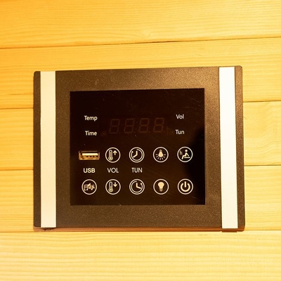 Radyant Kapalı Karbon Isıtıcılar Mini Ahşap Kızılötesi Sauna 1 - 2 Kişi