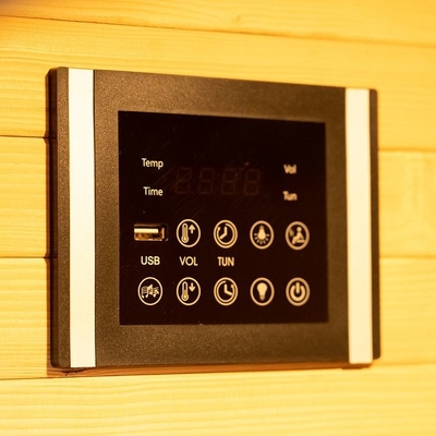 Ev Baldıran Odu Karbon Fiber Isıtma Uzak Kızılötesi Sauna Kabini 2 Kişilik