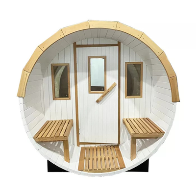 White Garden Outdoor 4 Kişilik Ahşap Varil Sauna Yeni Tasarım