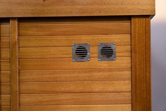 Cam Kapılı 4 Kişilik Kapalı Masif Ahşap Karbon Uzak Kızılötesi Sauna Odası