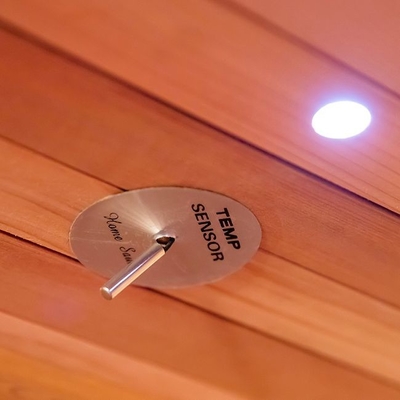 Masif Ahşap Kırmızı Sedir Lüks Kapalı Tam Spektrum Sauna Odası 3 Kişilik