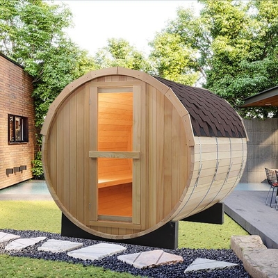 Geleneksel Soba Isıtıcı Katı Ahşap Açık Varil Sauna Odası Desteği OEM