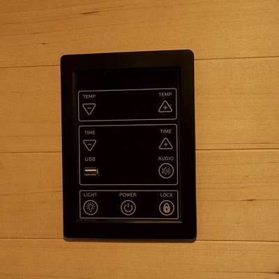 Hemlock Elektrikli Soba Isıtıcı Kapalı Ahşap Buhar Sauna Odası 2 Kişilik