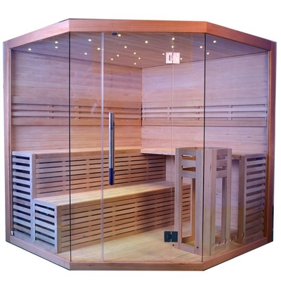 Yatak Odası Köşe Buhar Sauna Odası Büyük Kapasiteli Aile 8 Kişilik Kullanım