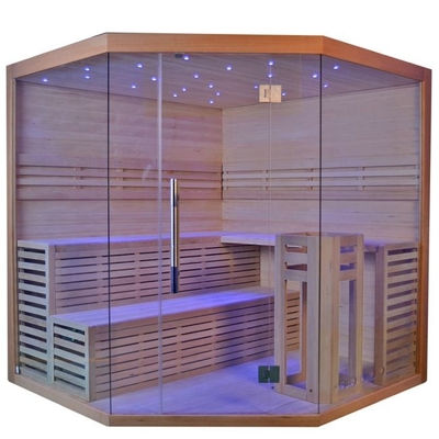 Yatak Odası Köşe Buhar Sauna Odası Büyük Kapasiteli Aile 8 Kişilik Kullanım