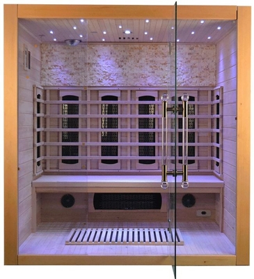 Tam Spektrumlu ve Karbon Isıtıcı Ahşap Kapalı Kuru Sauna 4 Kişilik