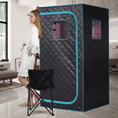 1300W Ev Gevşeme Kişisel Kapalı Sauna Çadırı Tüm Vücut Tek Kişilik Boyut