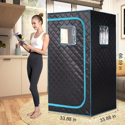 1300W Ev Gevşeme Kişisel Kapalı Sauna Çadırı Tüm Vücut Tek Kişilik Boyut