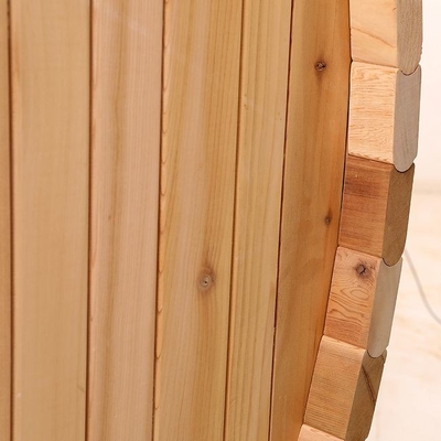 6KW Sobalı Açık Masif Ahşap Kırmızı Sedir Kuru Buhar Varil Sauna