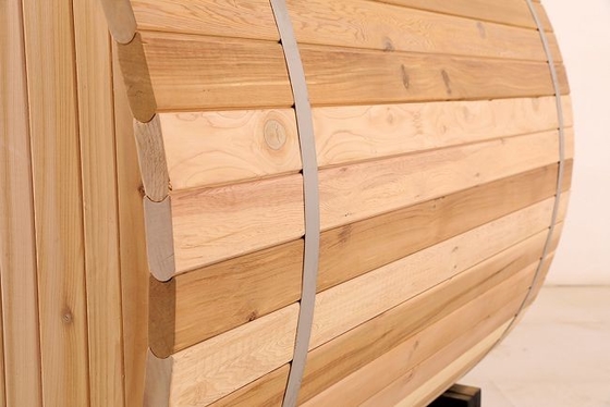 Masif Ahşap Geleneksel Isıtıcı Varil Açık Buhar Sauna 8 Kişilik