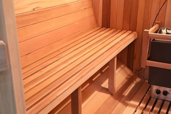 Masif Ahşap Geleneksel Isıtıcı Varil Açık Buhar Sauna 8 Kişilik