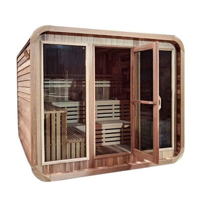 Sağlık ve Dinlenme İçin Çarşıdaki Kuru Sauna Odası 15 ~ 90 ° C Sıcaklık Montaj Gerekli