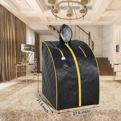 1050W Ev Tam Vücut 1 Kişi Boyu Şapkalı Taşınabilir Kızılötesi Sauna