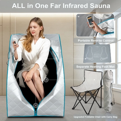 Tam Vücut Sağlıklı Bakım Vücut Zayıflama Taşınabilir Kızılötesi Sauna Tek Kişi